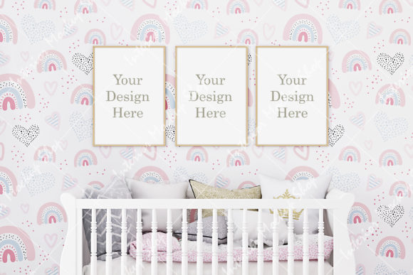 Download Frame Mockup, Nursery Room Mockup - 261 - Room mockup Collection