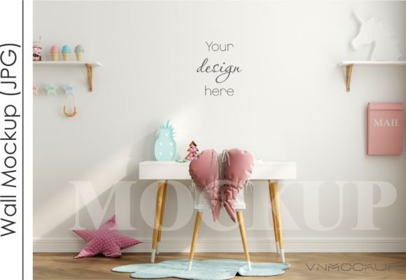 Download Kids Room Mockup, Nursery Wall Mockup - Room mockup Collection