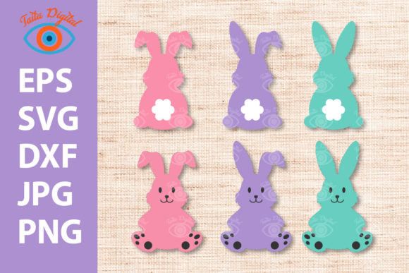 Download Cute Easter Rabbit Silhouette Cut File - Silhouette cut Collection