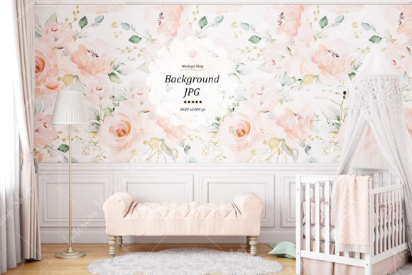 Download Wall Mockup, Nursery Room Mockup - 1122 - Room mockup Collection