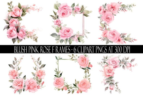 Download Blush Pink Rose Frame Clipart - Rose frame clipart Collection