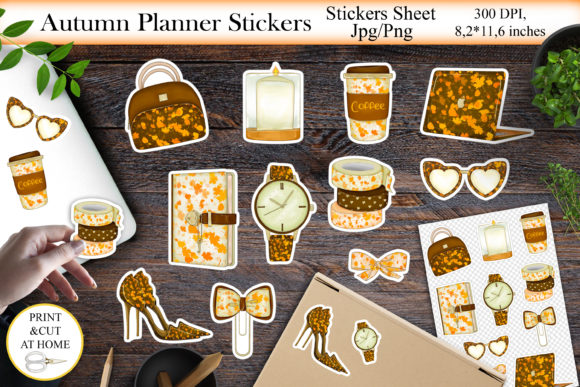 Download Autumn Planner Stickers Bundle Png - Premium Bundle
