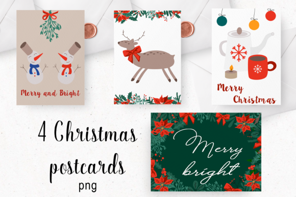 Download Christmas Postcard Printable. - Premium Resources