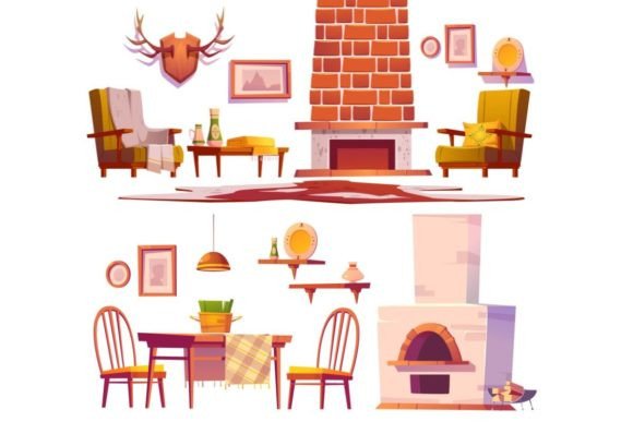 Download Living Room Objects Set - Object Collection